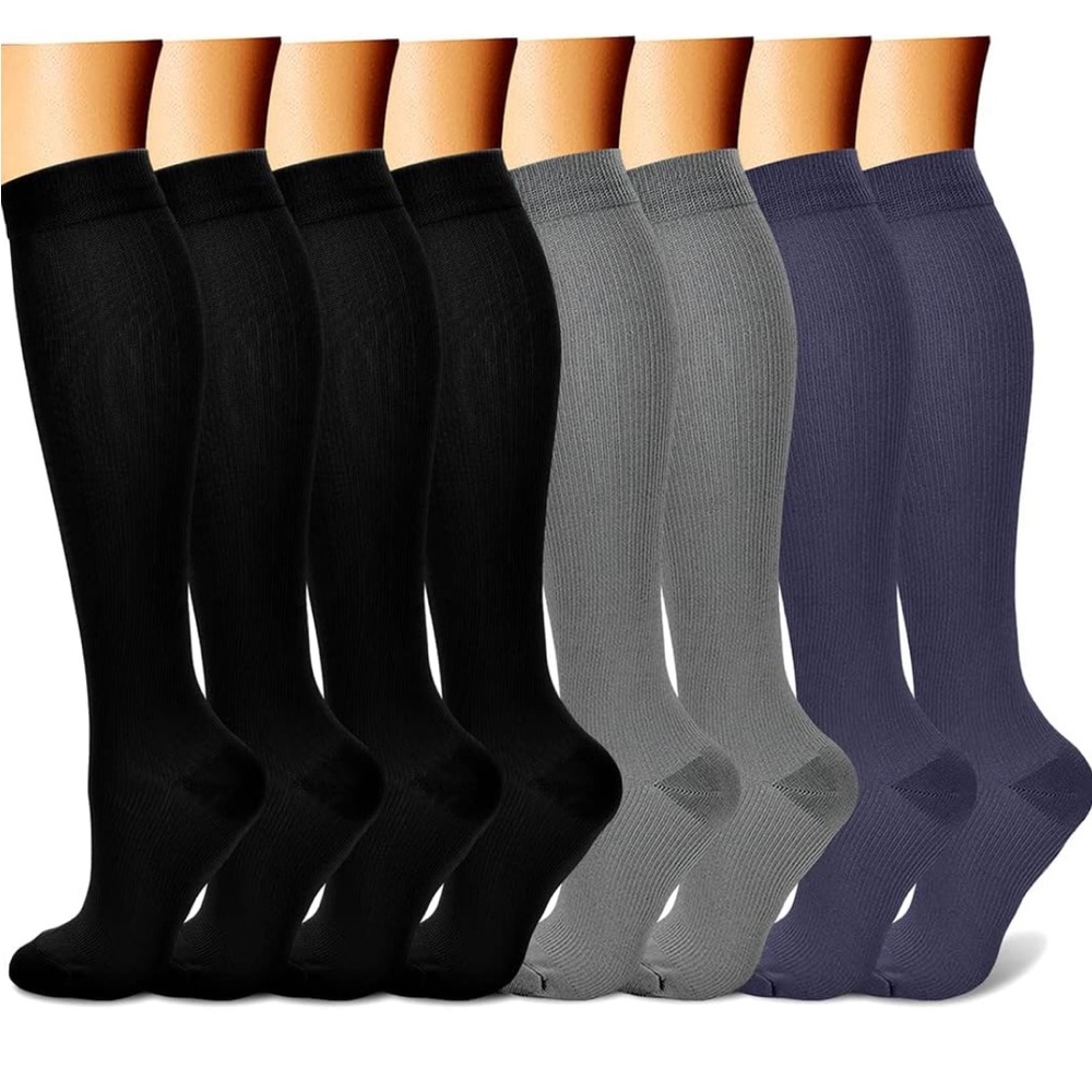 Compression Socks for Women & Men Circulation (8 Pairs)